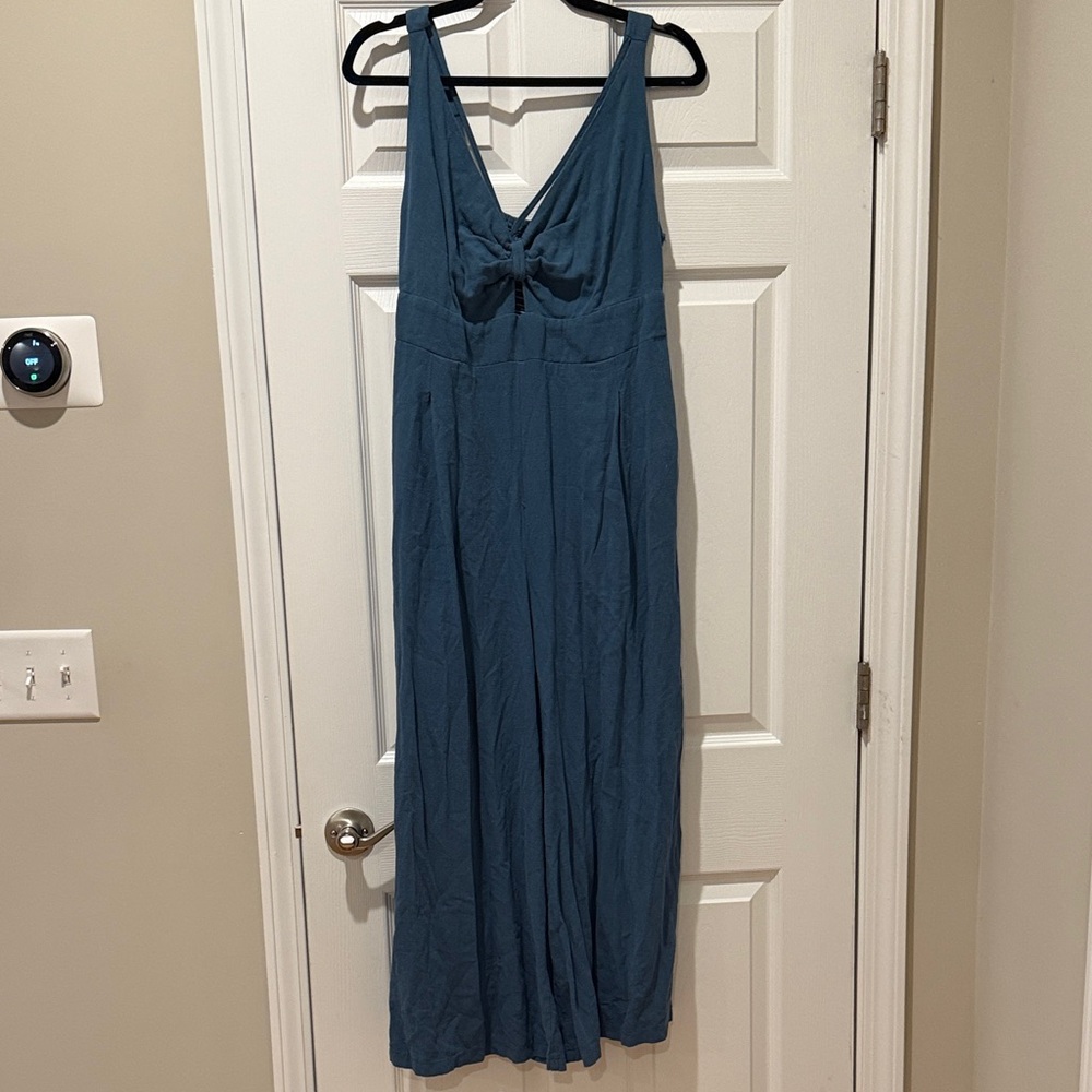 Teal Knot-Front Jumpsuit ** Bundle 5+ items and name your offer!!! 💖💞